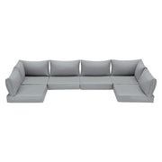 Outdoor Replacement Cushions for 6-Seat Patio Conversation Sets, Light Gray | Homrest