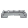 Outdoor Replacement Cushions for 6-Seat Patio Conversation Sets, Light Gray | Homrest