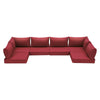 Outdoor Replacement Cushions for 6-Seat Patio Conversation Set, Wine Red | Homrest