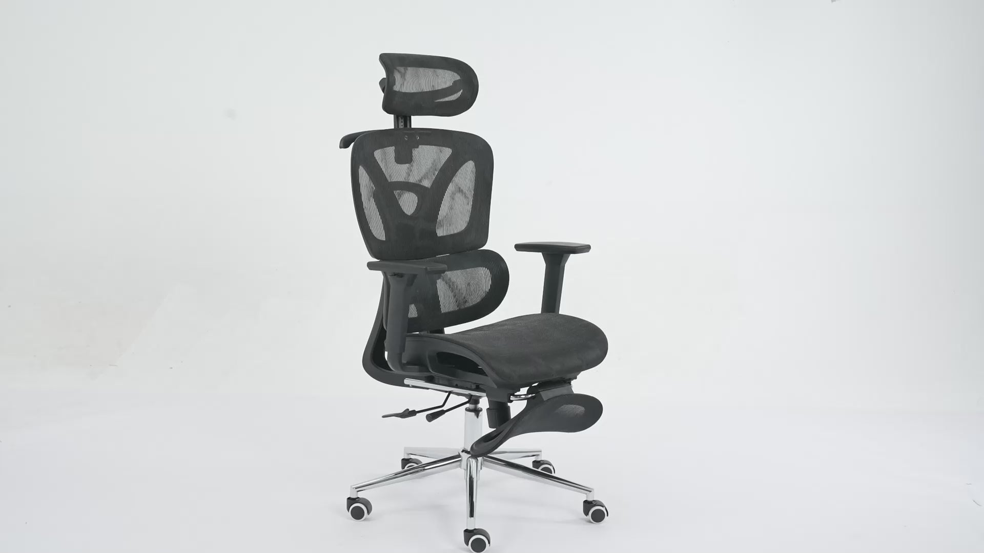 Load video: HOMREST Ergonomic Office Chair with 3D Adjustable Headrest &amp; 4D Arms - Gaming Chair, Black