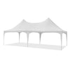 HOMREST 26x13 Party Tent White Wedding Tent Heavy Duty Double Peaked Canopy Tent With Pole Less Event Space Tent For Party Event