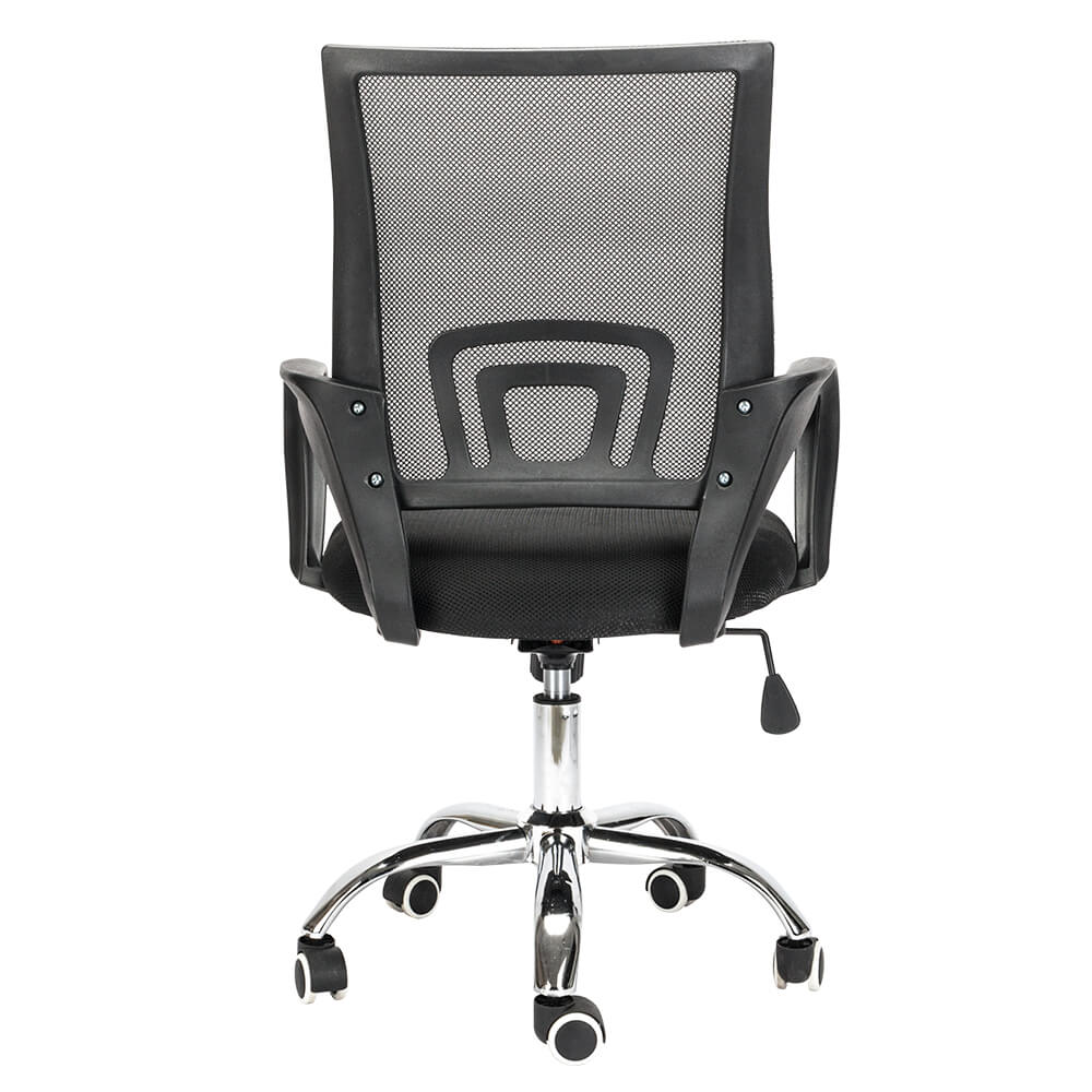 Mesh Back Gas Lift Adjustable Office Swivel Chair Black
