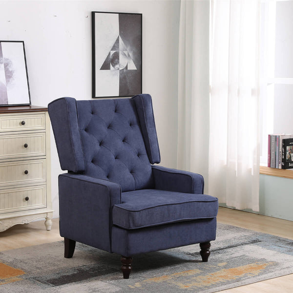 Homrest accent chair for livng room, blue