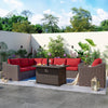 8 Pcs Outdoor Sectional Sofa with 44