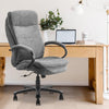 Homrest Ergonomic Executive Office Chair with Fabric Upholstery Adjustable Height Thick Padding Headrest & Armrest, Gray