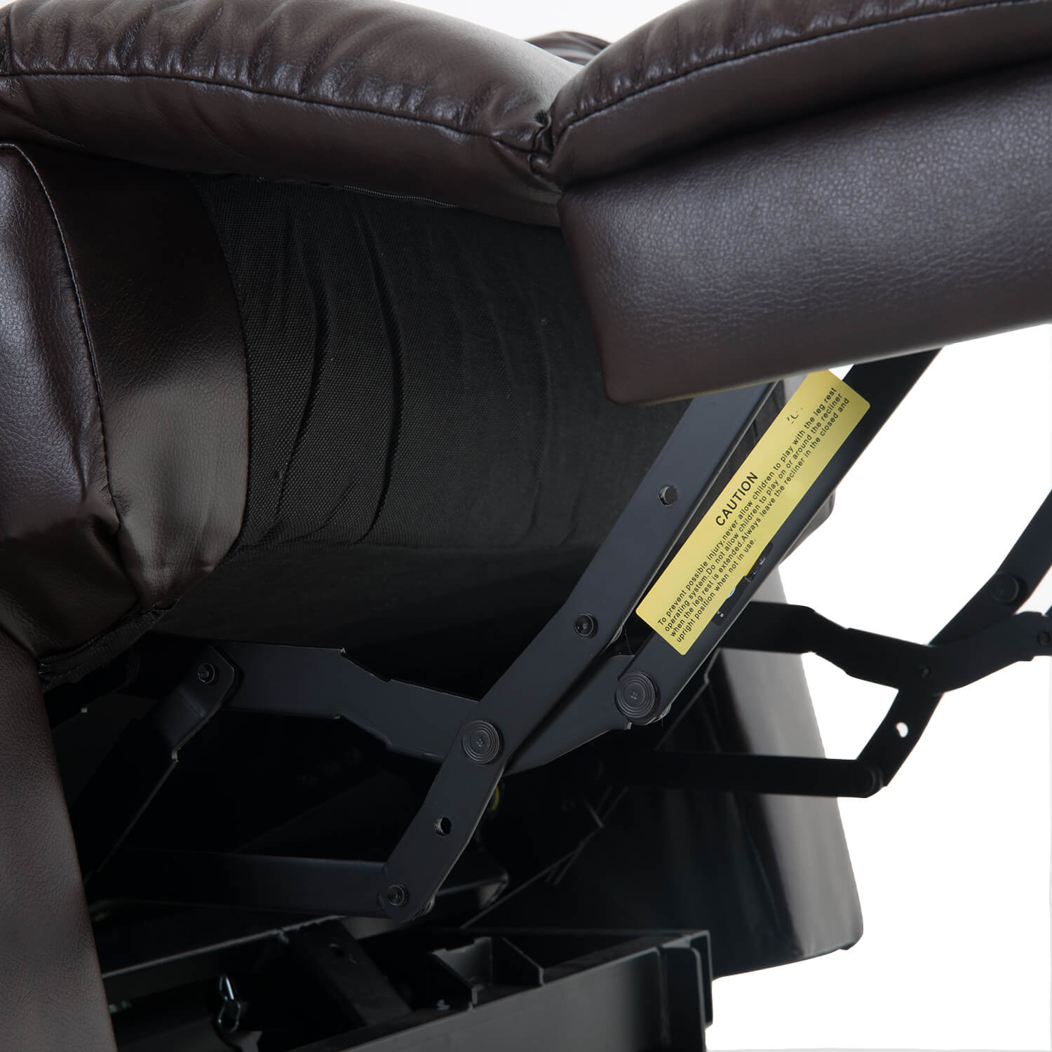 Homrest Electric Recliner Chair Lift Chair Power PU Leather Recliner Sofa with Heavy Duty Reclining Mechanism for Living Room, Brown