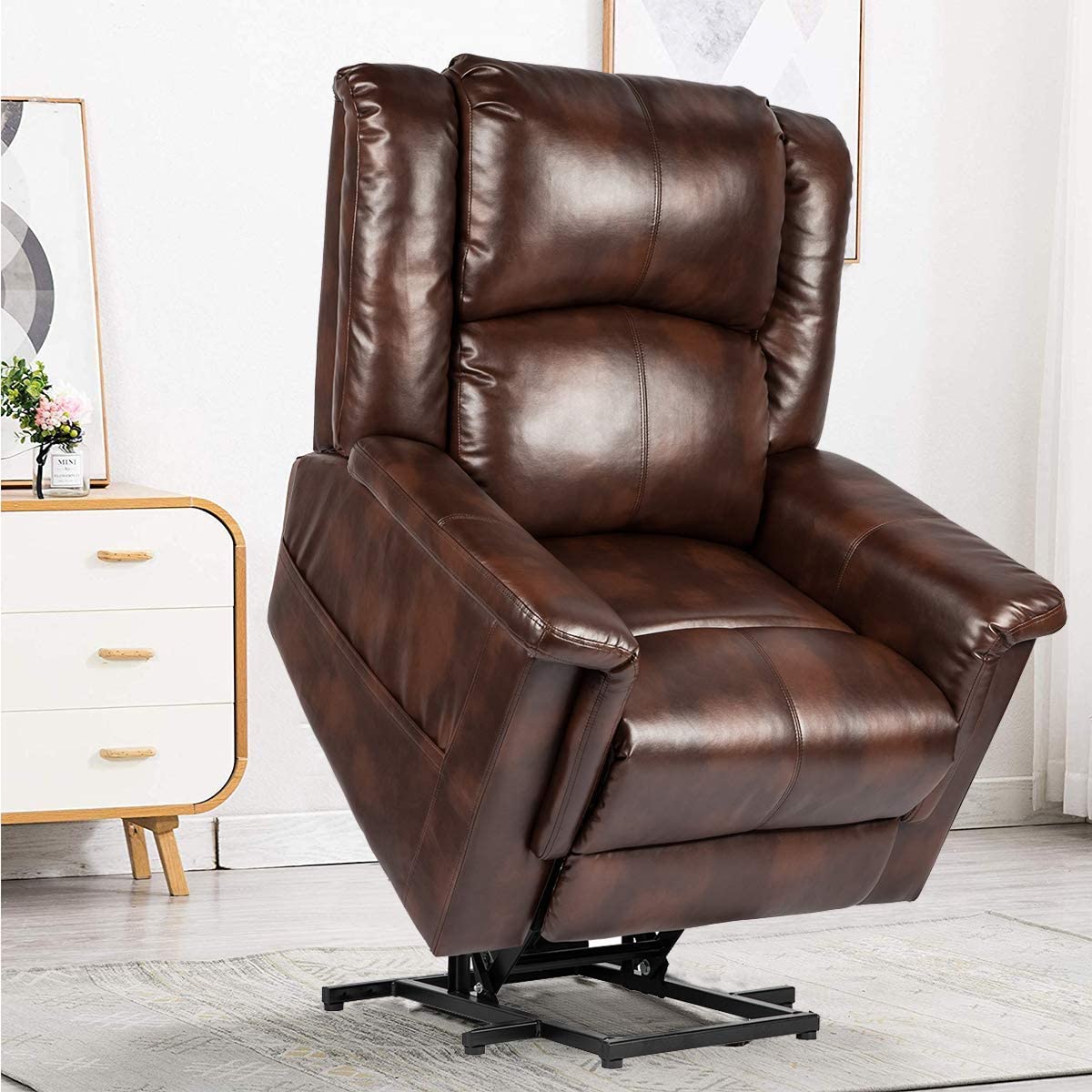 Power Lift Chair Luxury Brown - BOX B