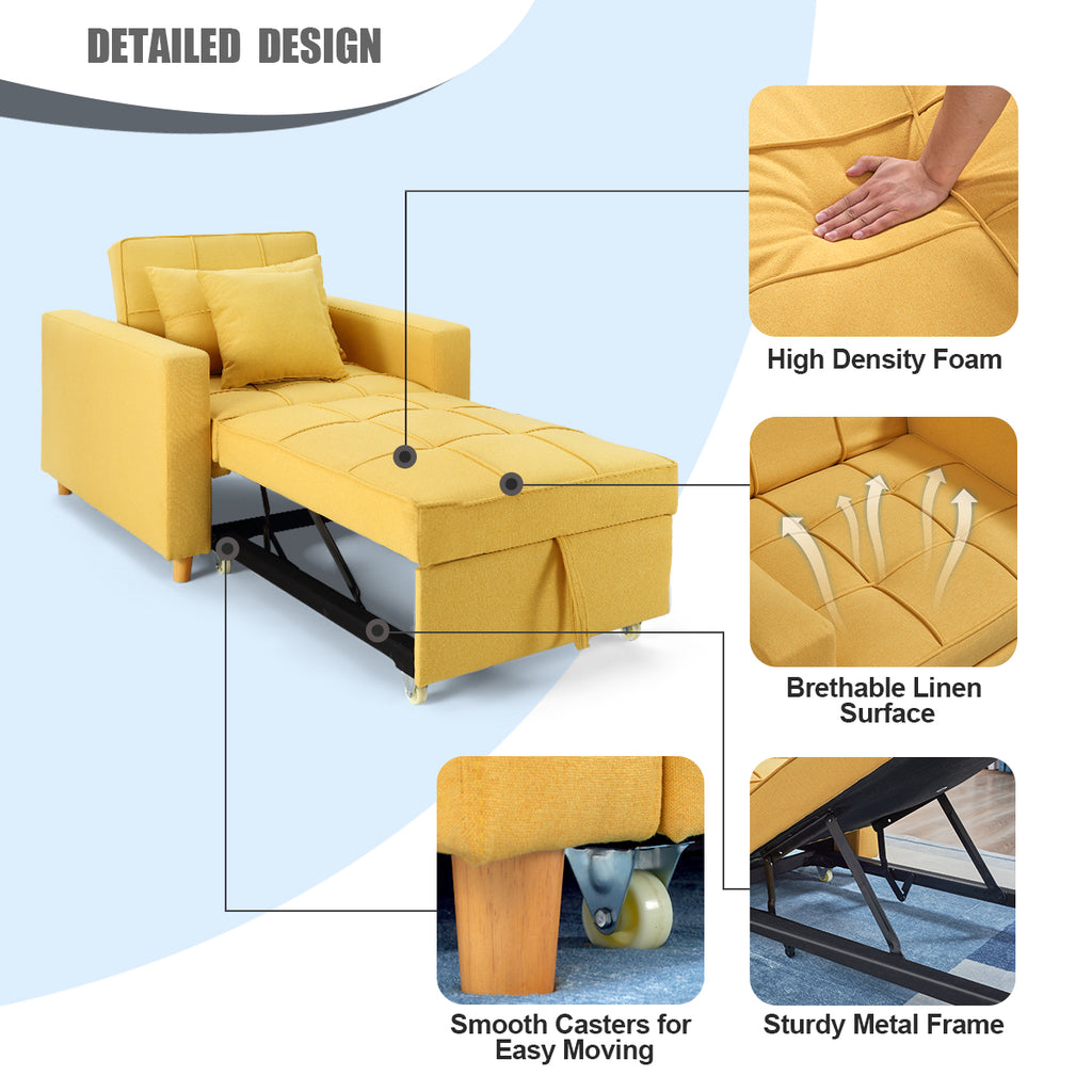 Homrest Sofa Bed 3in1 MultiFunctional Convertible Chair