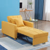 Homrest sofa bed 3-in-1 convertible chair for living room, yellow