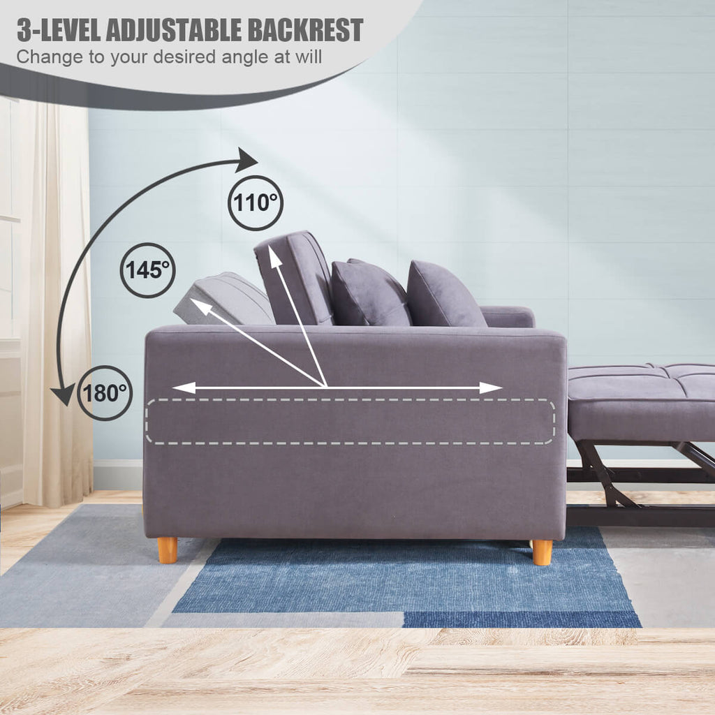 Homrest Sofa Bed 3-in-1 Multi-Functional Convertible Chair