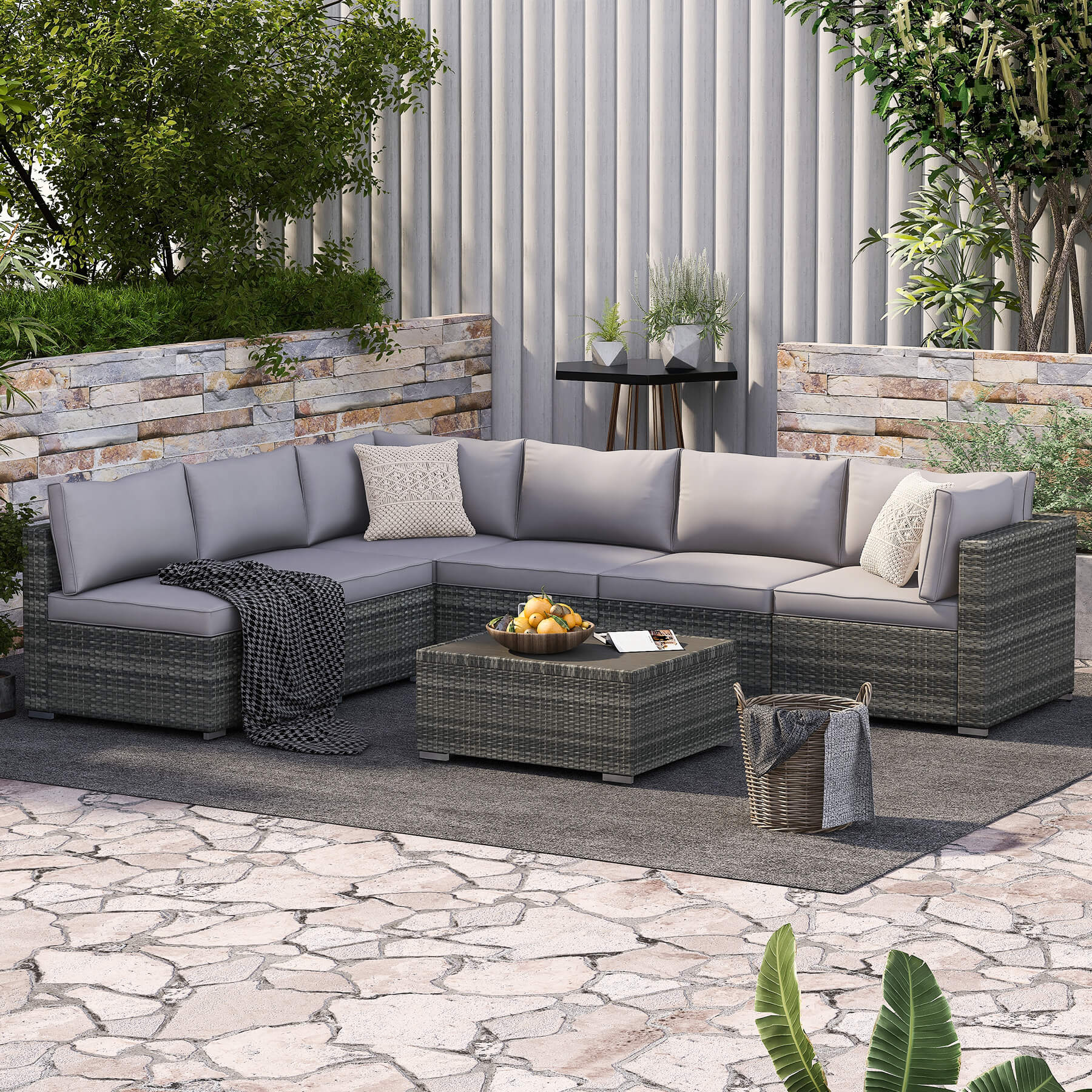 7-pcs-outdoor-rattan-sectional-sofa-w-adjustable-bracket-all-weather-patio-furniture-set-w-grey-cushion-coffee-table