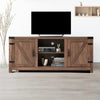 58 Inch Double Barn Door Wood TV Cabinet for TV's up to 65