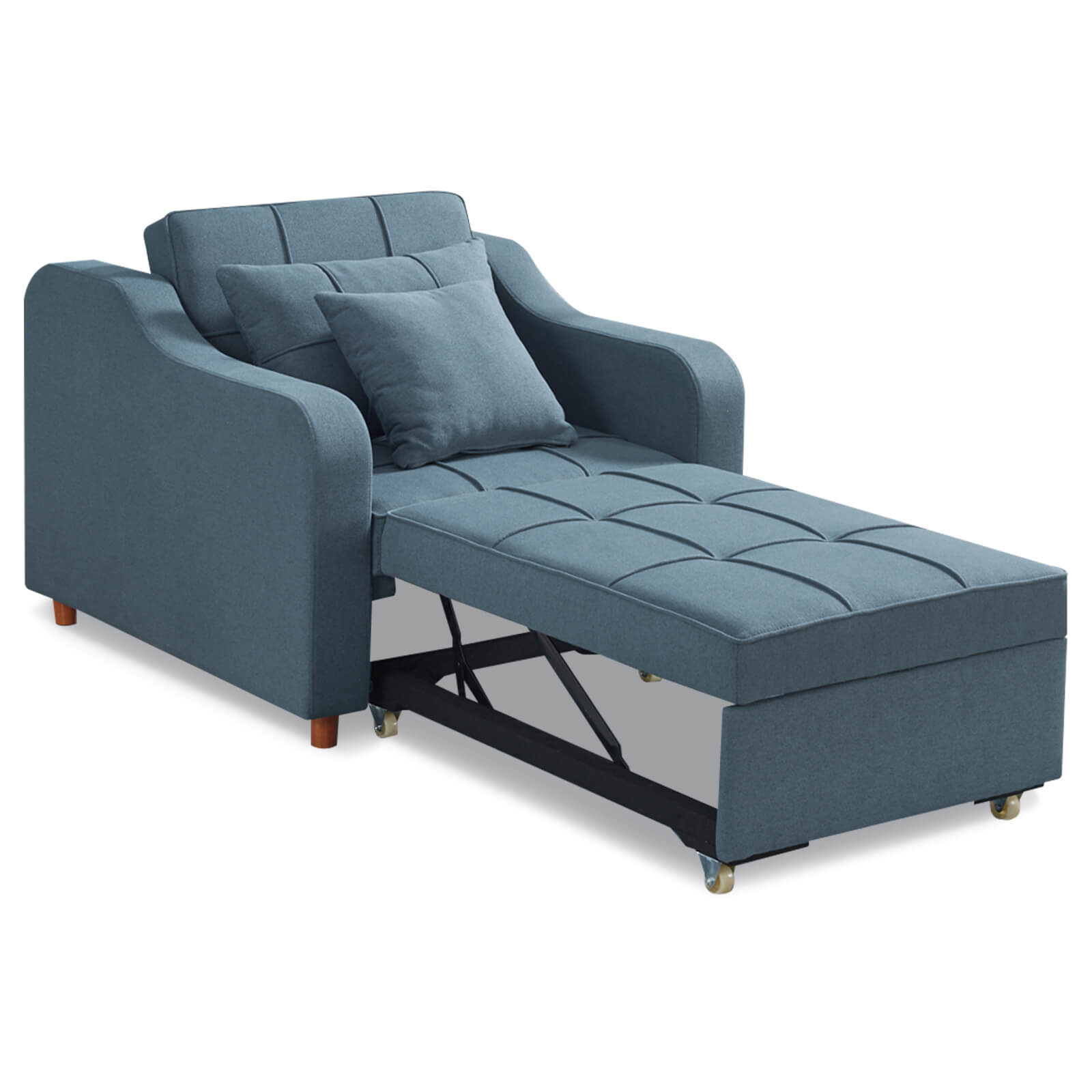 Homrest convertible sofa bed, blue gray