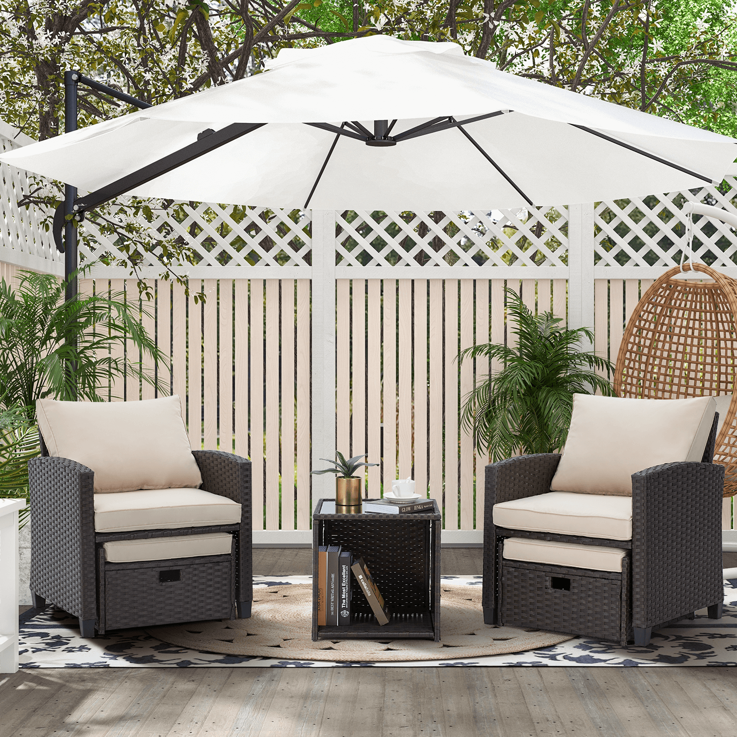 Homrest patio sofa set for porch, garden and backyard