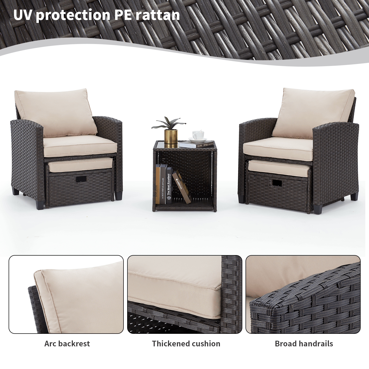5 Pcs outdoor sectionals | Homrest furniture