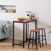Homrest Simple Bar Table Tound Bar Stool (One Table And Two Stools)