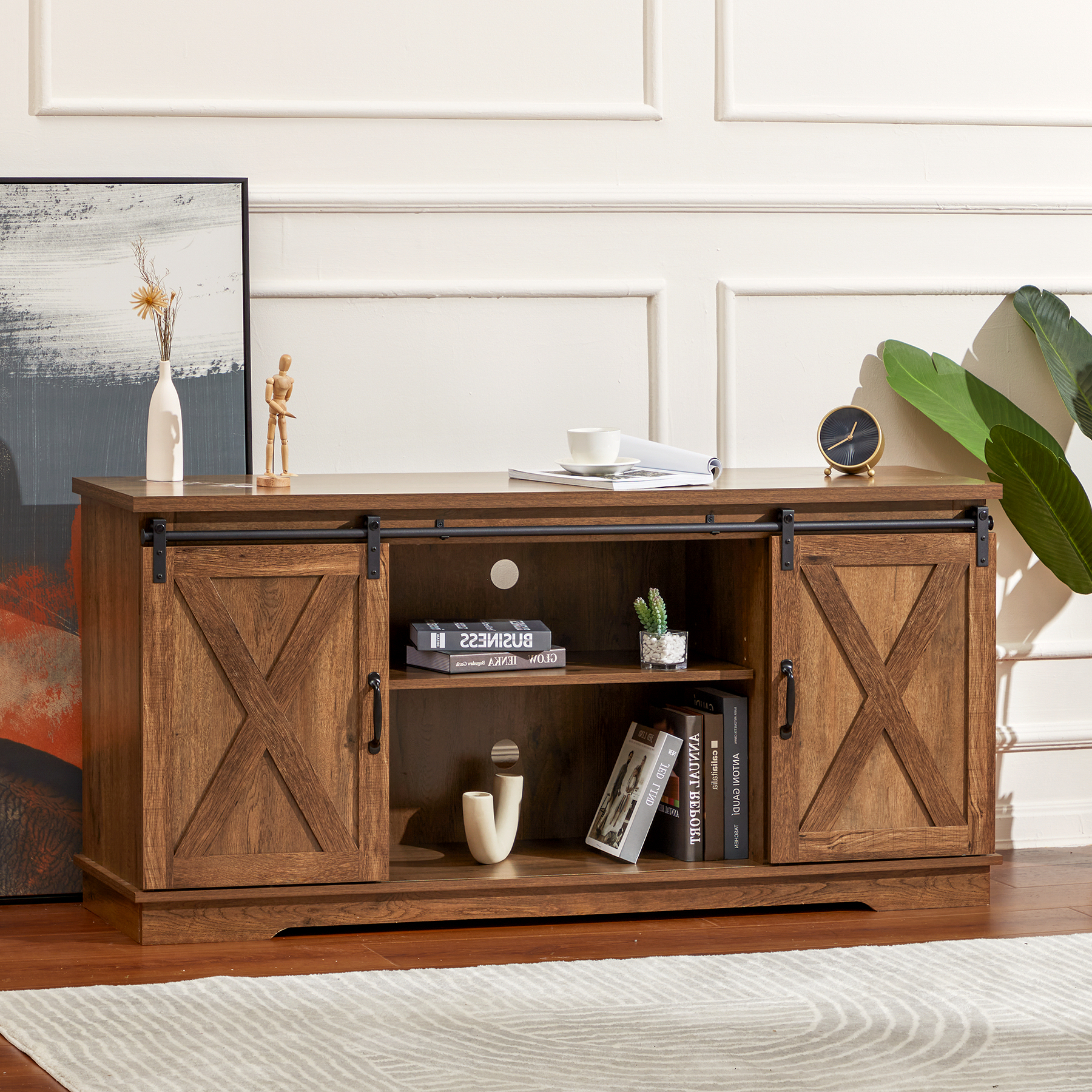 wood-tv-stand-brown