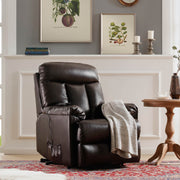 Homrest Electric Recliner Chair Lift Chair Power PU Leather Recliner Sofa with Heavy Duty Reclining Mechanism for Living Room, Brown