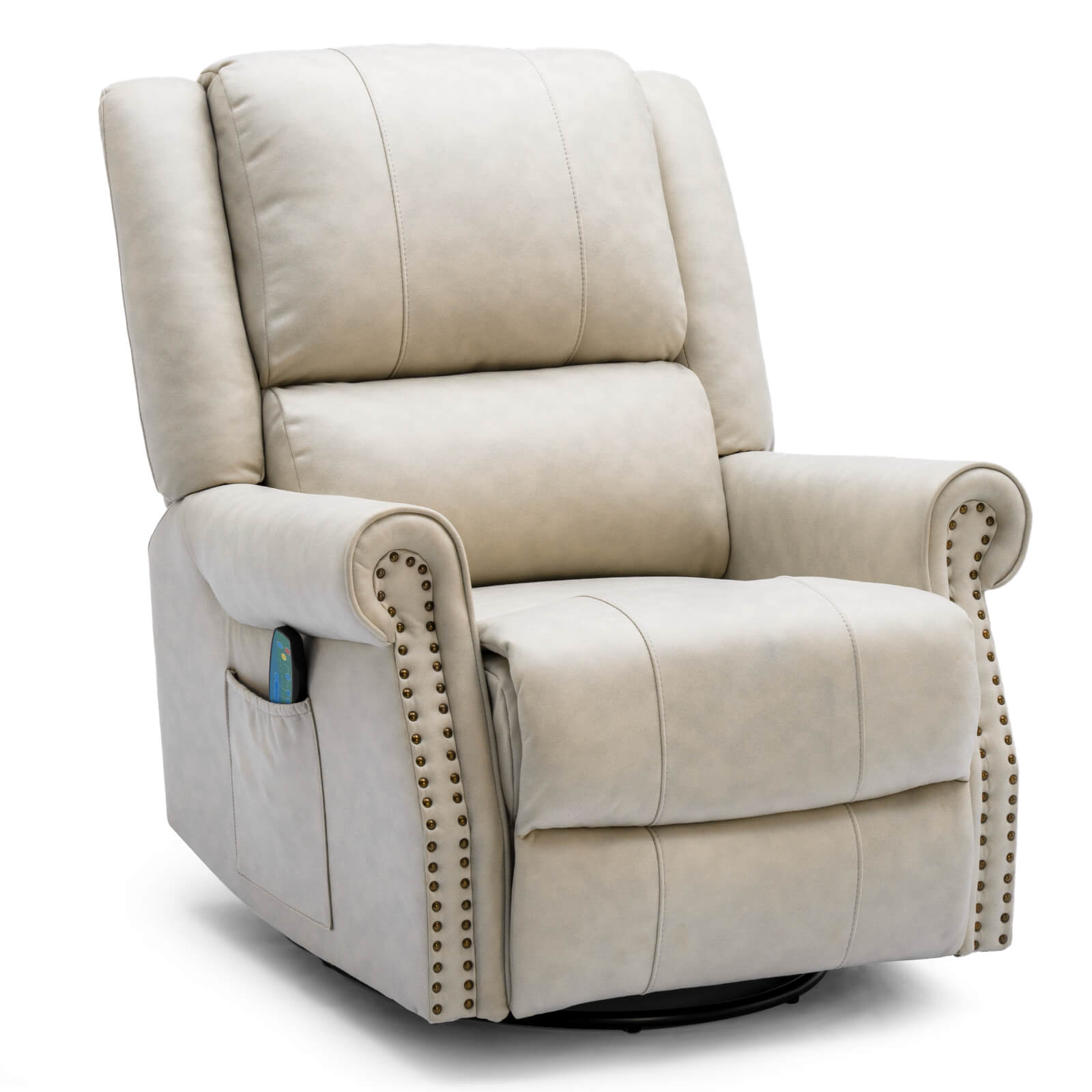 Recliner chair for living room, beige