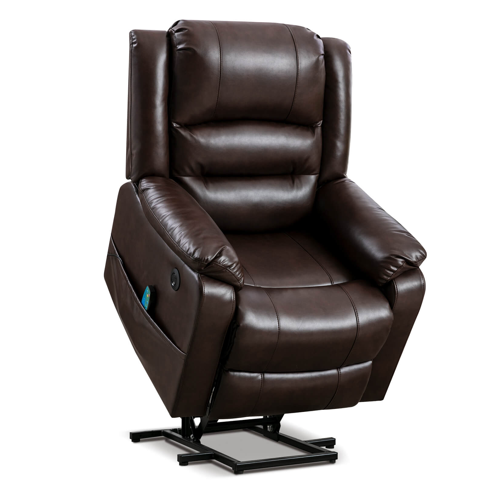 Homrest brown power lift recliner chair for living room