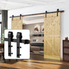  Homrest 10ft Heavy Duty Sturdy Sliding Barn Door Hardware Kit-Fit 60