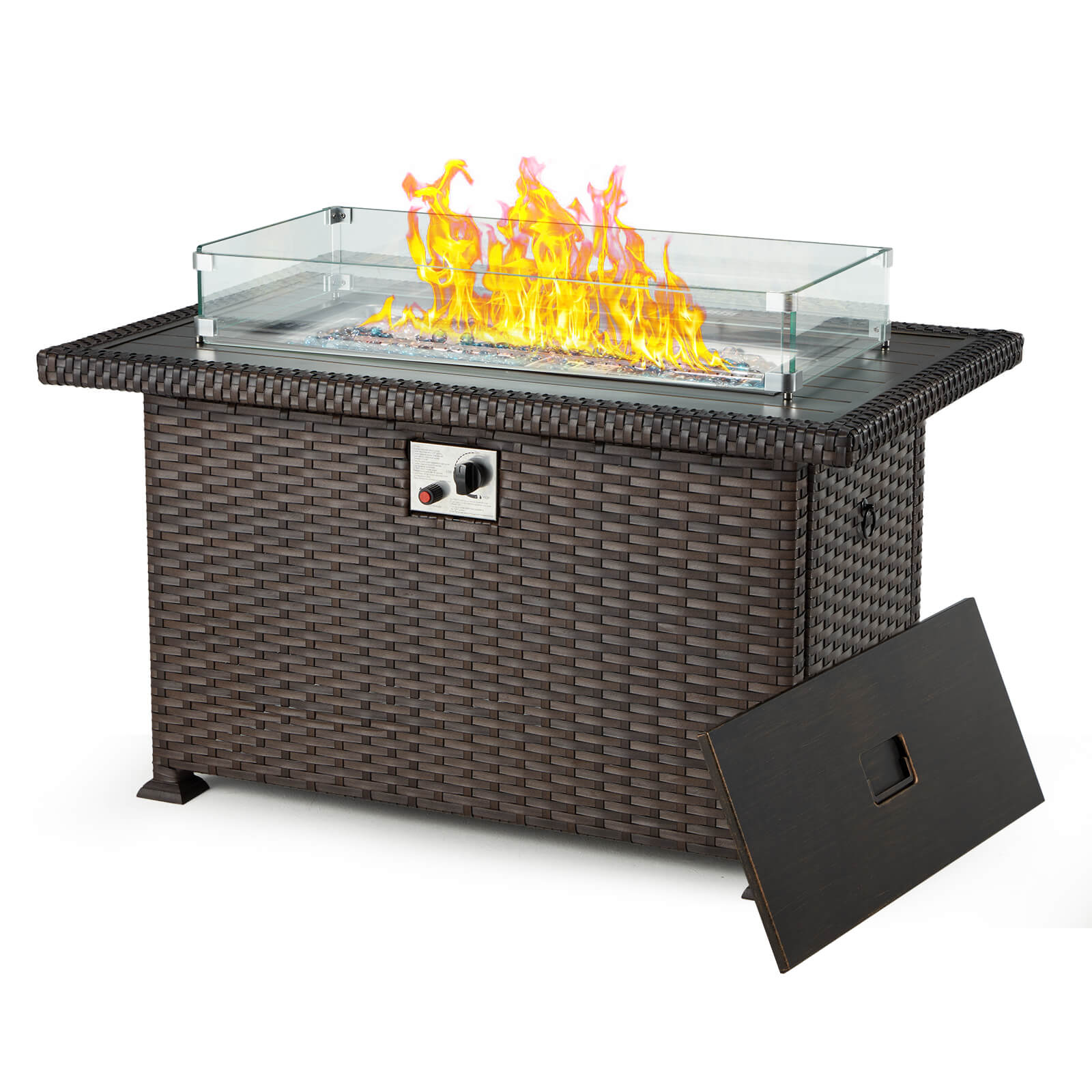 Homrest patio fire pit table clearance