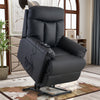Homrest Electric Recliner Chair Lift Chair Power PU Leather Recliner Sofa with Heavy Duty Reclining Mechanism for Living Room, Black