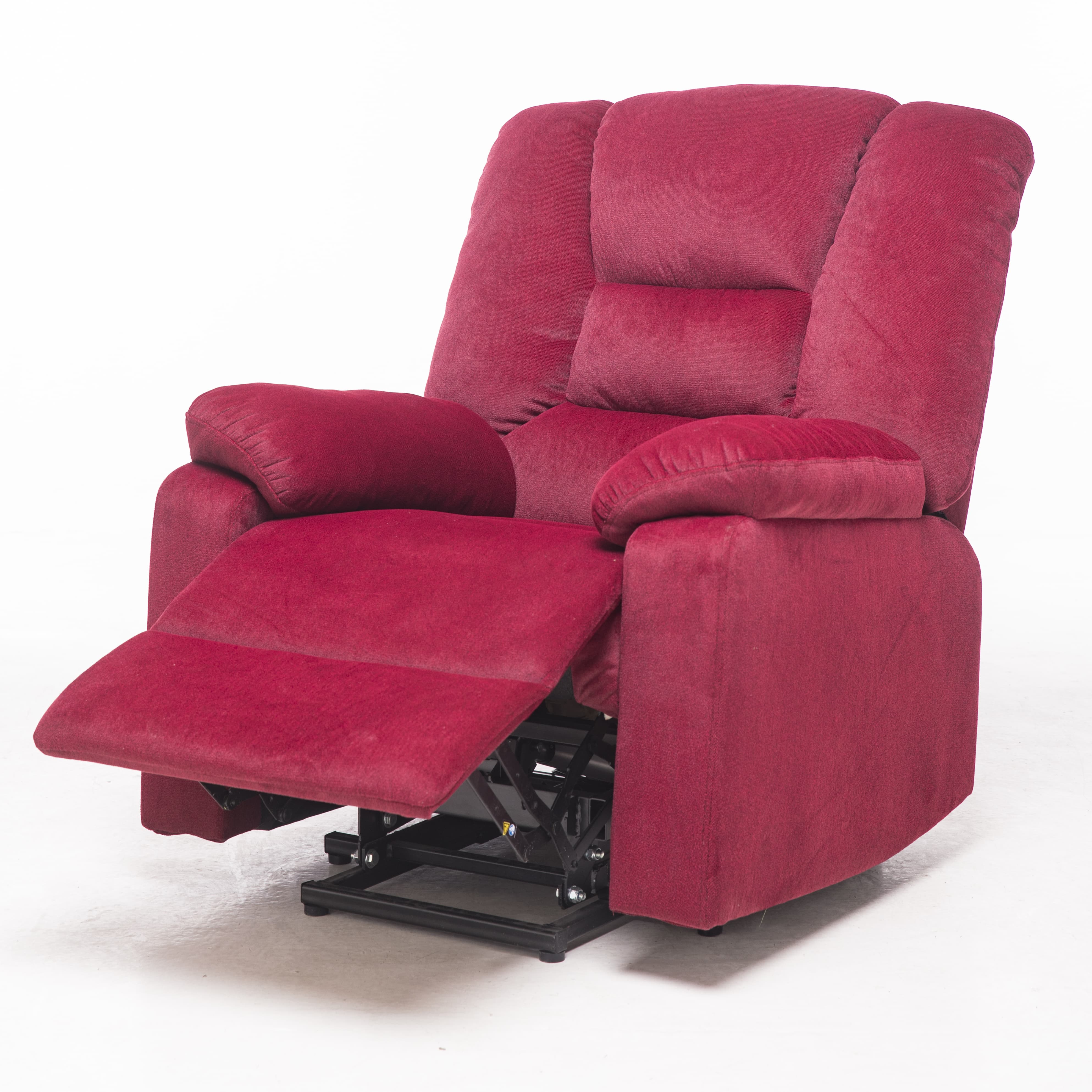  Power Lift Microfiber Electric Recliner Chair for Elderly with Side Pockets, Remote Control Living Room Chair (Red) | Homrest Furniture