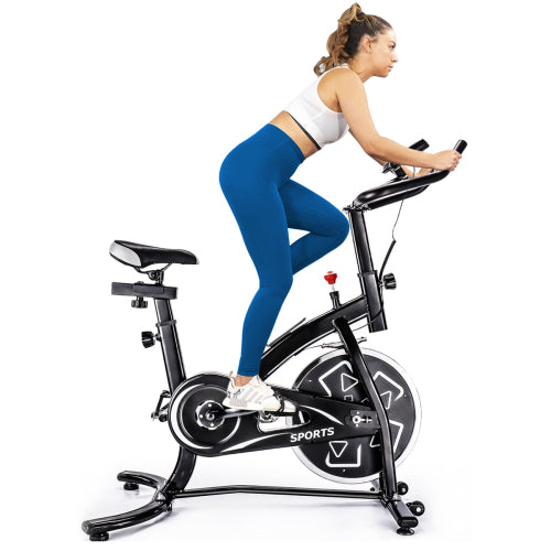 Stationary Professional Indoor Cycling Bike Exercise Bike Spin Bike S280 Trainer Exercise Bicycle(Black)