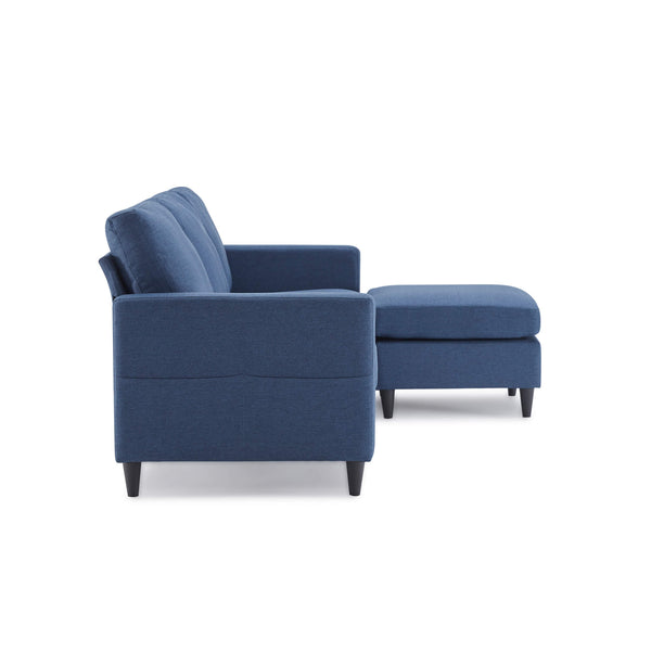 Homrest sectional sofa for living room, blue