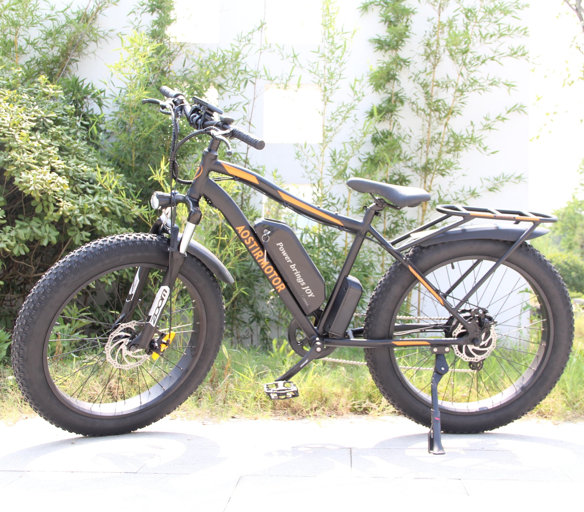 Homrest 26" Electric Bike Ebike Bicycle 750W Motor Fat Tire With P7 48V 13AH Removable Li-Battery (Black)