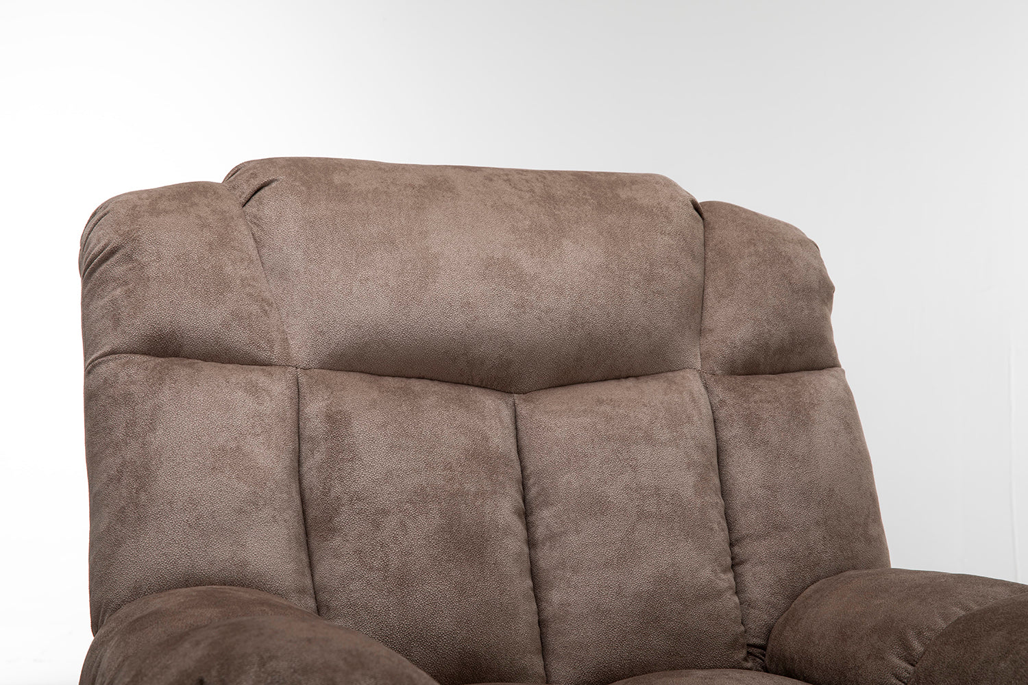 Power Lift Recliner Chair for Elderly- Heavy Duty and Safety Motion Reclining Mechanism-Fabric Sofa Living Room Chair, Light Coffee | Homrest Furniture