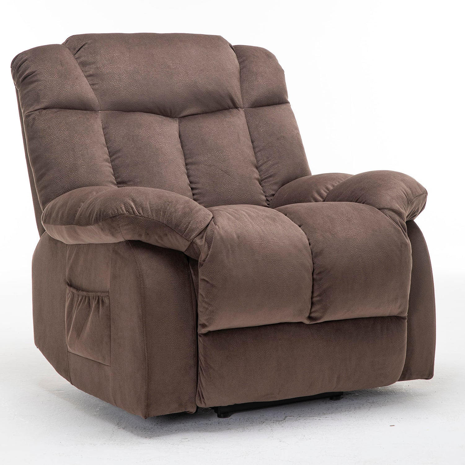 Homrest Power Lift Recliner Chair for Elderly- Heavy Duty and Safety Motion Reclining Mechanism-Fabric Sofa Living Room Chair, Coffee