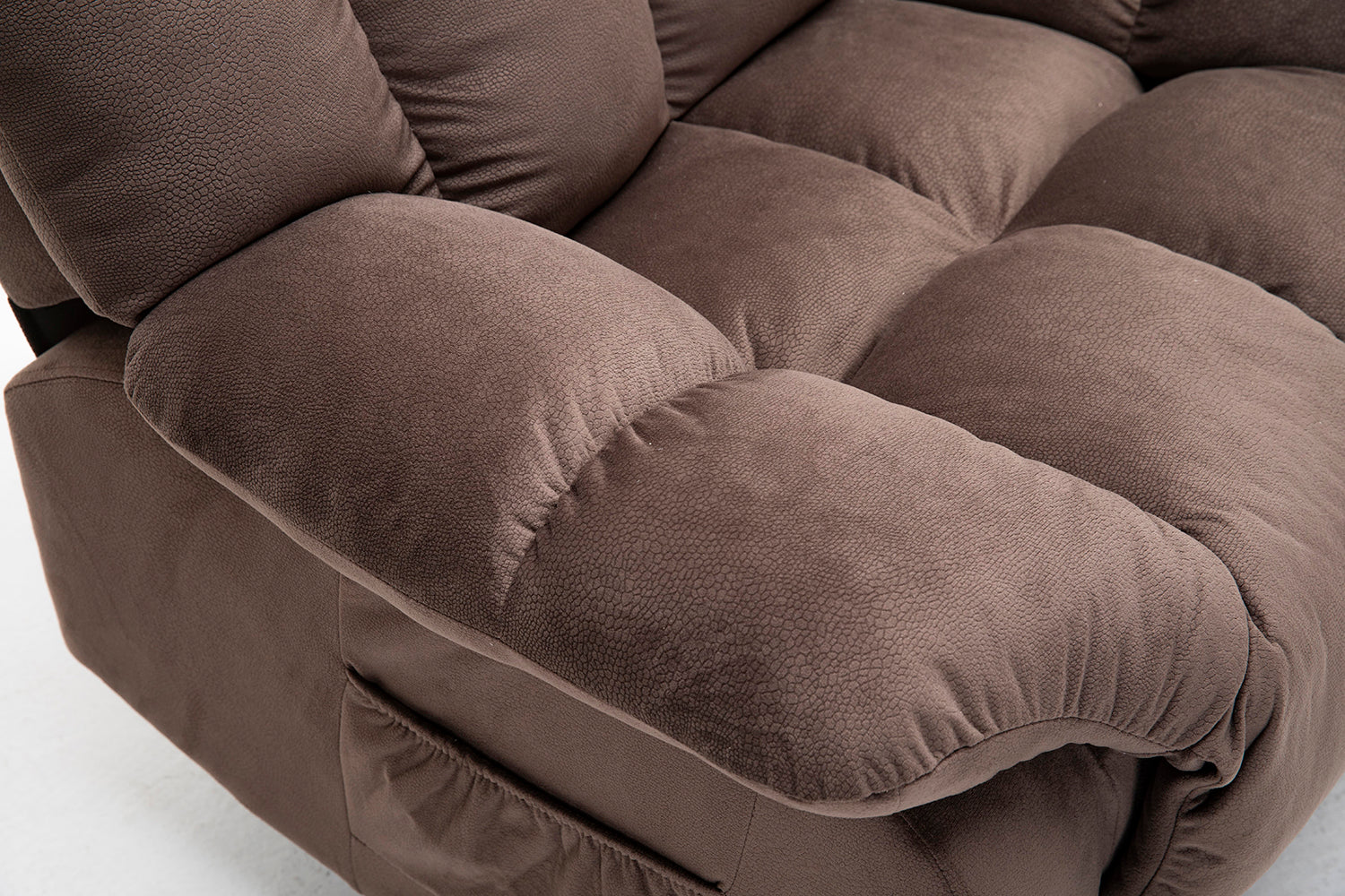  Power Lift Recliner Chair for Elderly- Heavy Duty and Safety Motion Reclining Mechanism-Fabric Sofa Living Room Chair, Coffee | Homrest Furniture