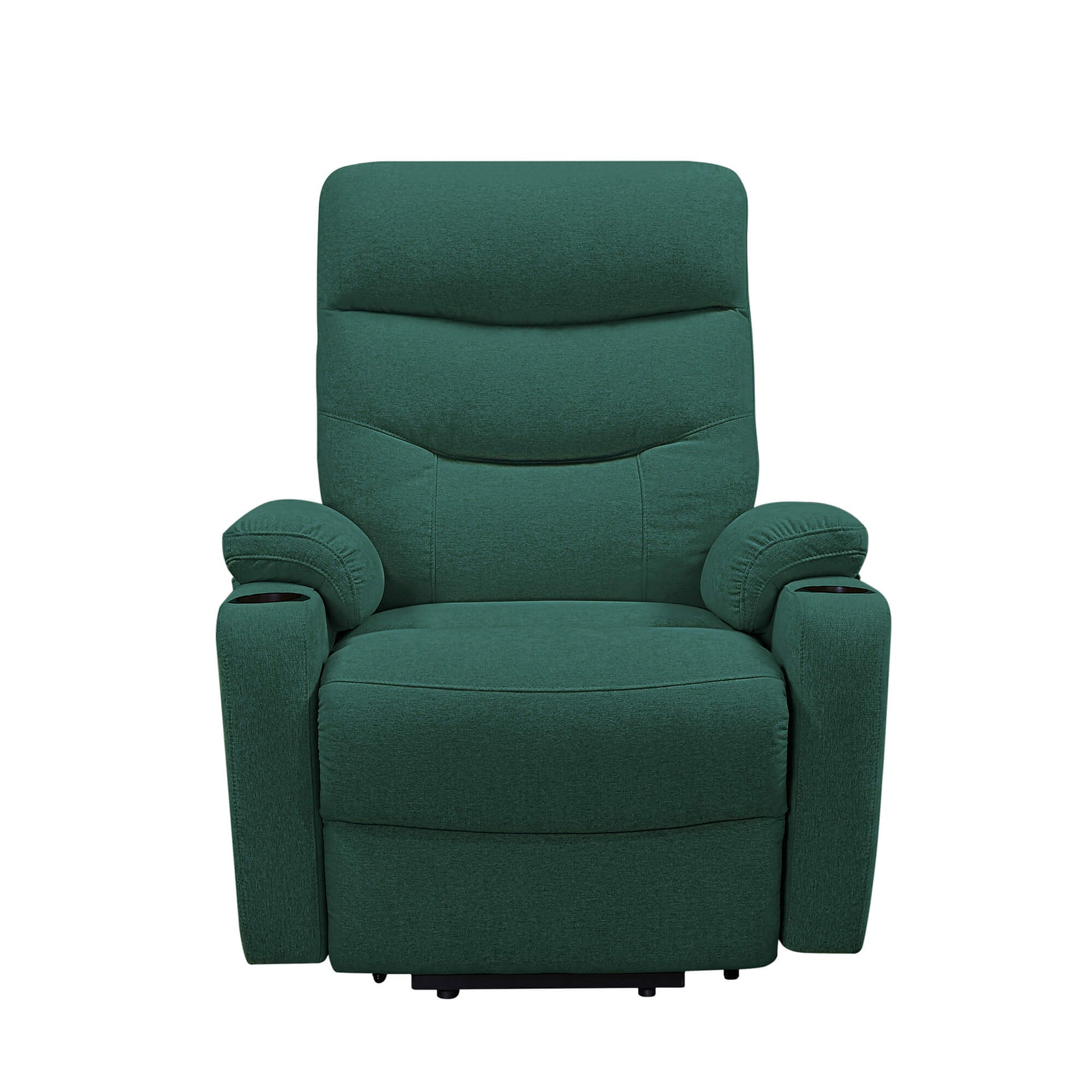  Power Lift Recliner Chair with Massage and Heat for Elderly Electric Recliner Lift Chair with 2 Side Pockets, Cup Holders, USB Port for Living Room, Green | Homrest Furniture