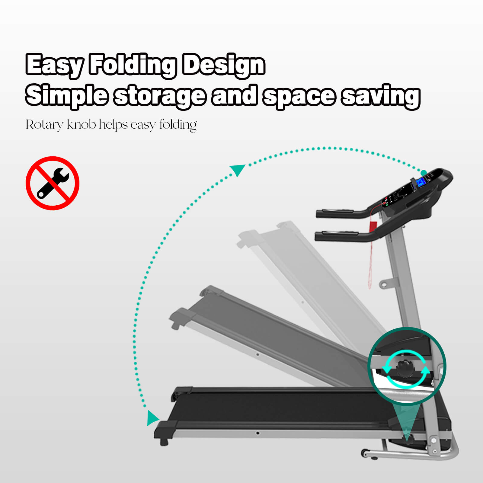 Homrest Electric Motorized Running Machine Folding Treadmill Fitness Workout Jogging Walking Easily Install