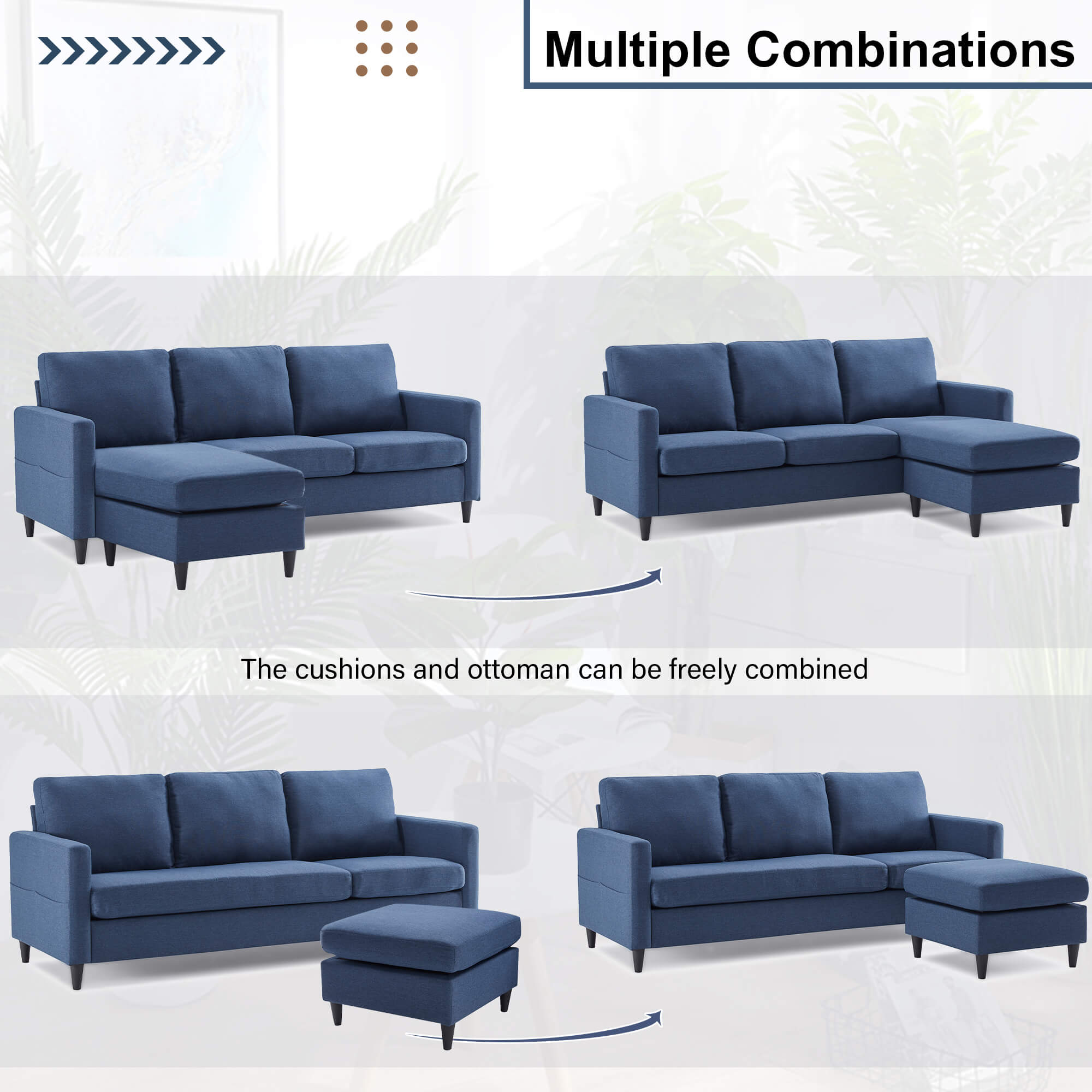 Sectional sofa bed for living room | Homrest furniture