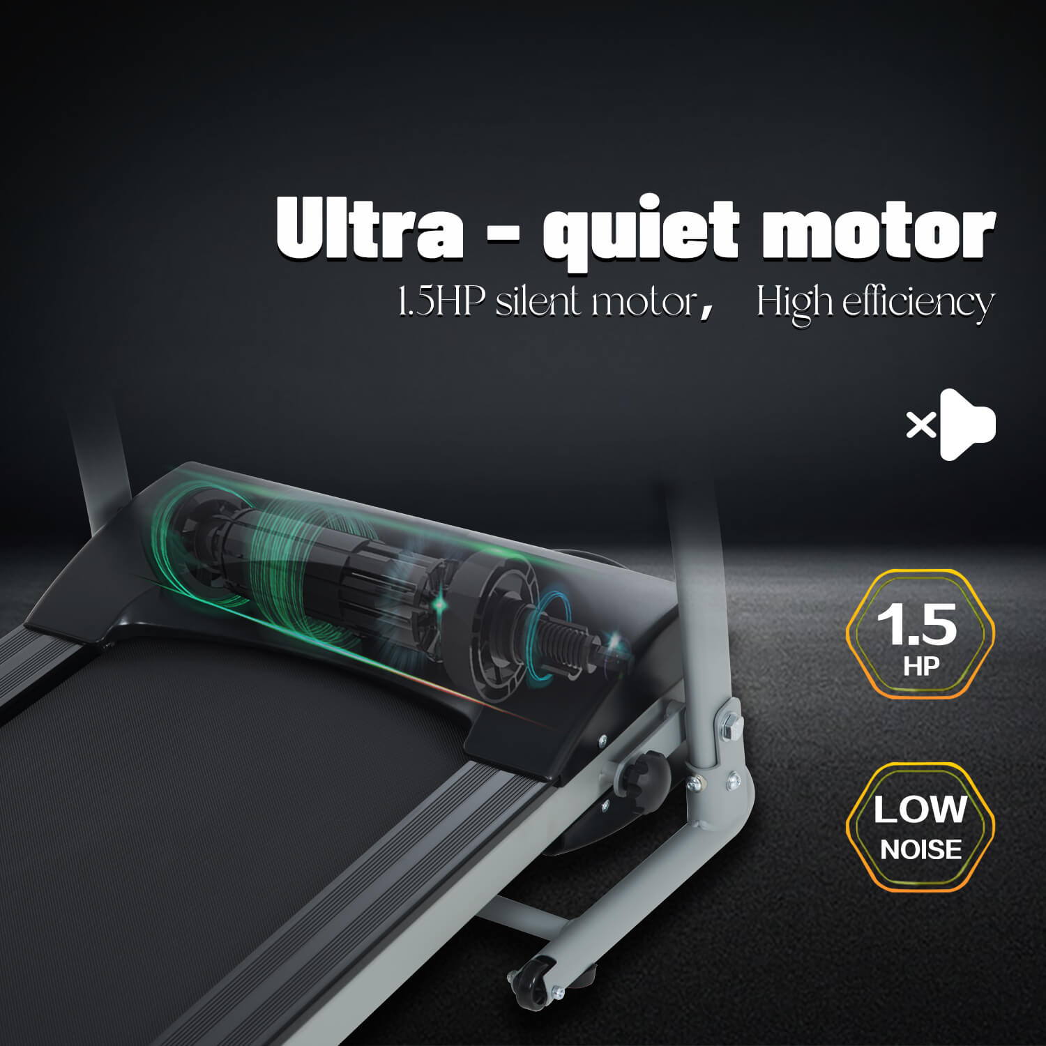 Homrest Electric Motorized Running Machine Folding Treadmill Fitness Workout Jogging Walking Easily Install