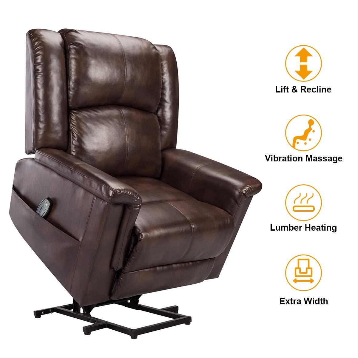 Power Lift Chair Luxury Brown - BOX B