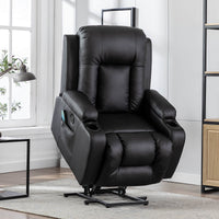 PU Leather<br>Black