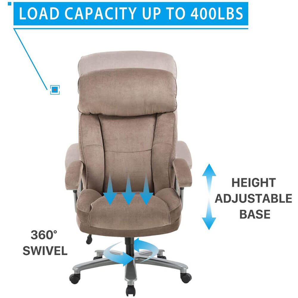 Ergonomic Big and Tall Executive Office Chair High Capacity