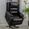 Homrest power lift recliner chair with massage and heat for elderly, coffee