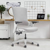 Homrest Ergonomic High Swivel Executive Home Office Chair Grey Fabric Back
