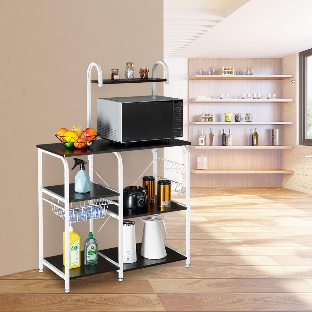 Homrest 4-Tier Kitchen Baker's Rack Storage Cart Workstation Shelf