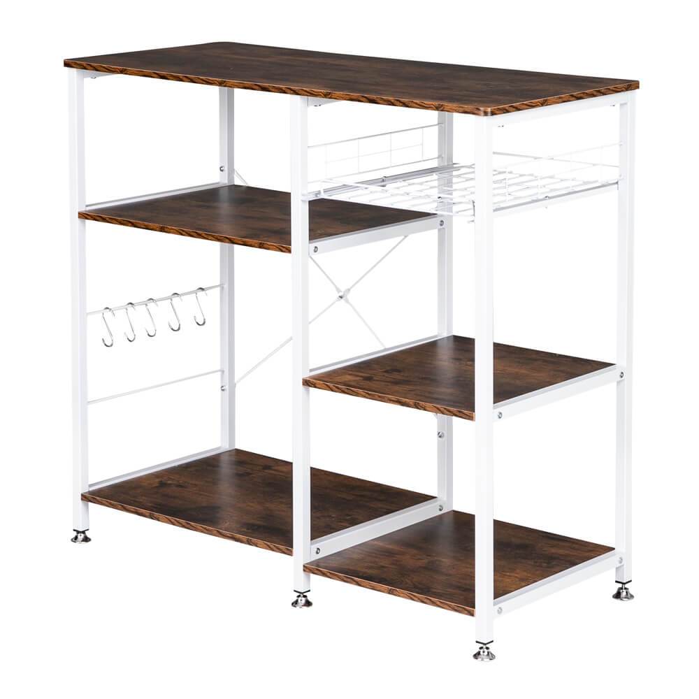 Homrest 3-Tier Kitchen Baker's Rack Storage Cart Workstation Shelf