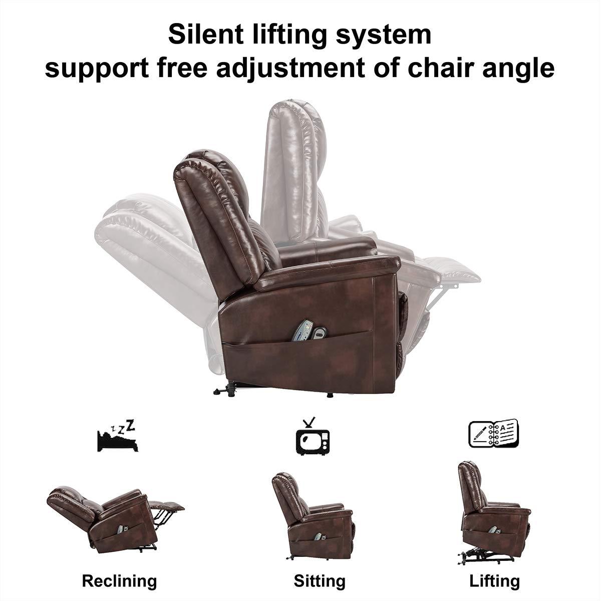 Power Lift Chair Luxury Brown - BOX B