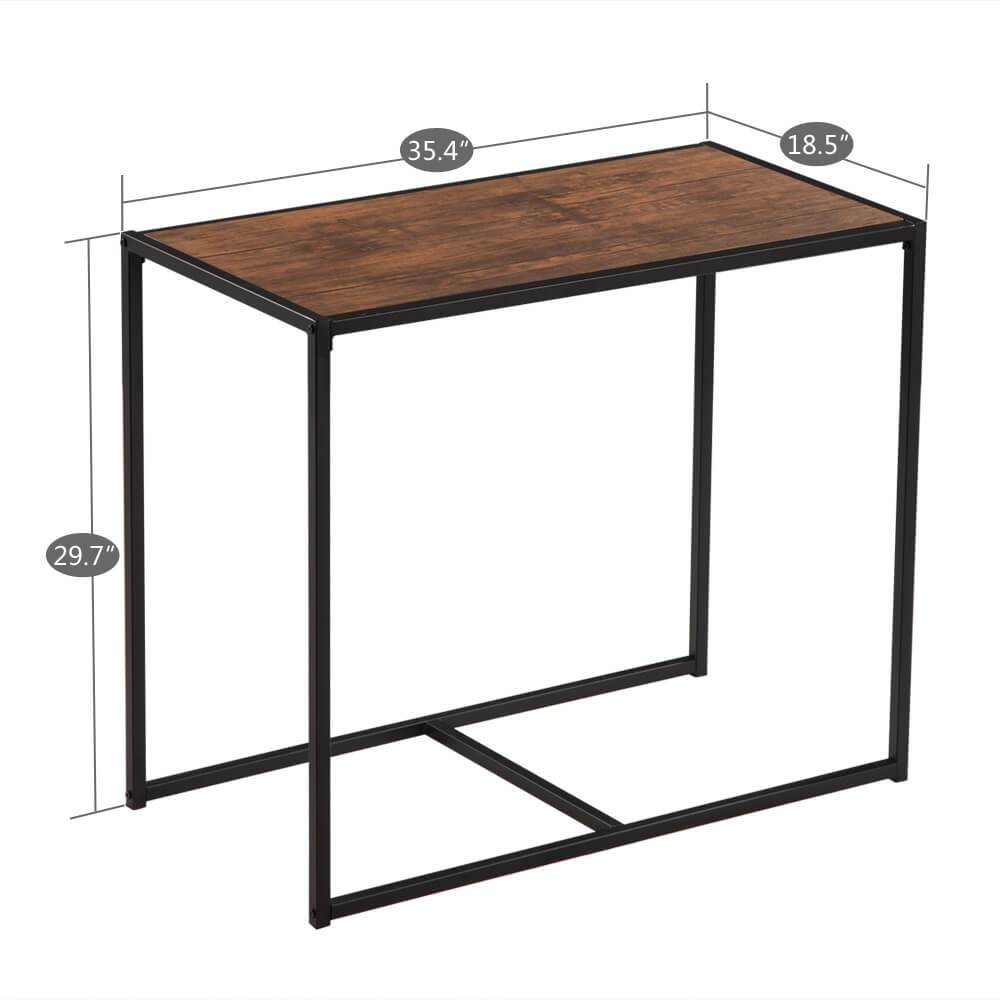 Simple Breakfast Table And Chair Elm Wood, 3 Pieces