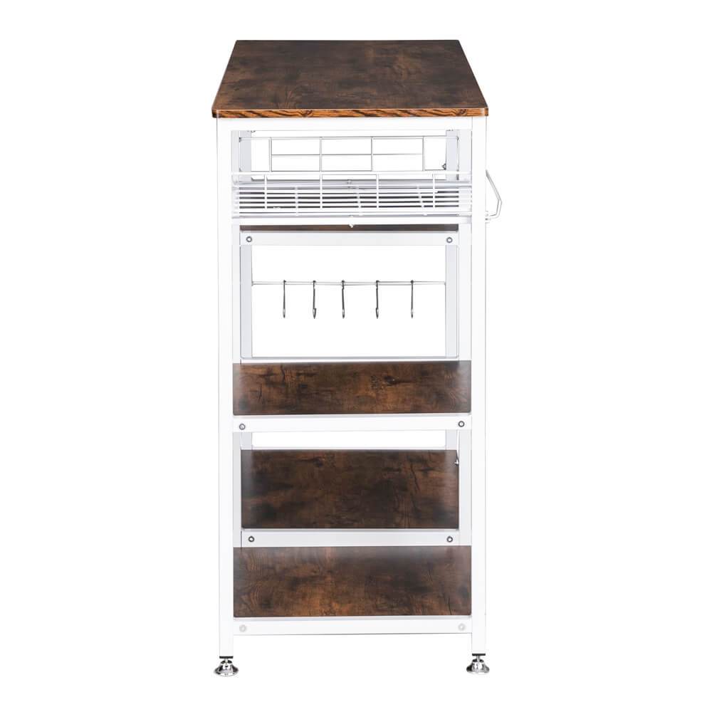 Homrest 3-Tier Kitchen Baker's Rack Storage Cart Workstation Shelf