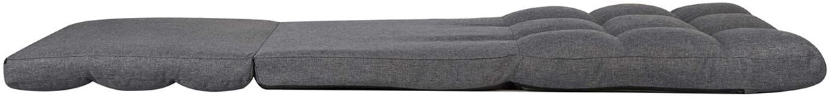 14-Position Floor Chair, Folding Gaming Sofa, Floor Lounger Folding Adjustable Sleeper Bed Couch Recliner, Gray