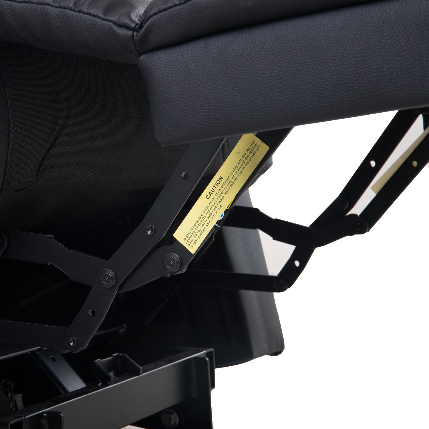  Homrest Electric Recliner Chair Lift Chair Power PU Leather Recliner Sofa with Heavy Duty Reclining Mechanism for Living Room, Black